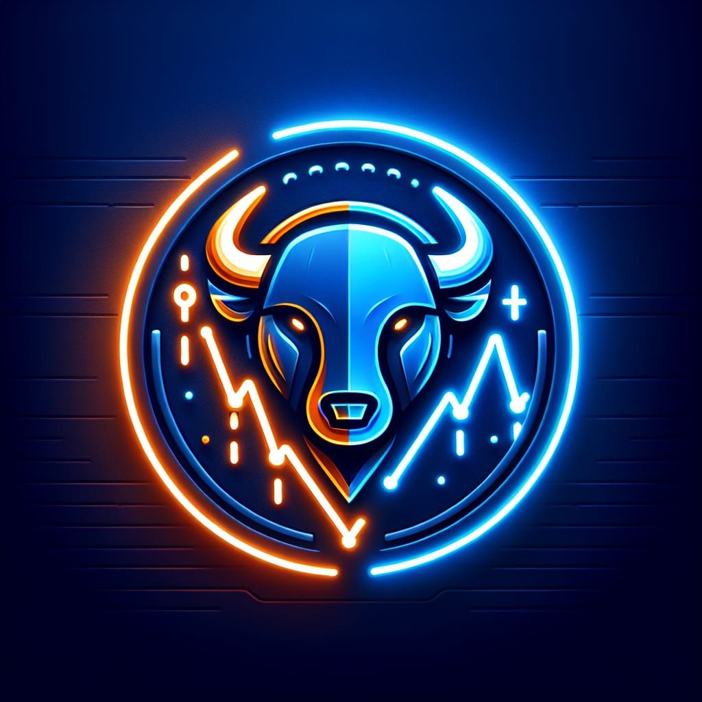 Dynamic Neon Logo for Forex Trading Company
