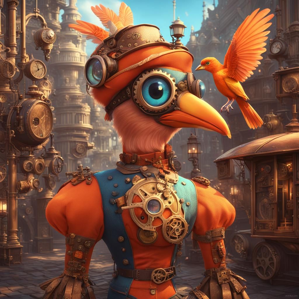 Steampunk Orange