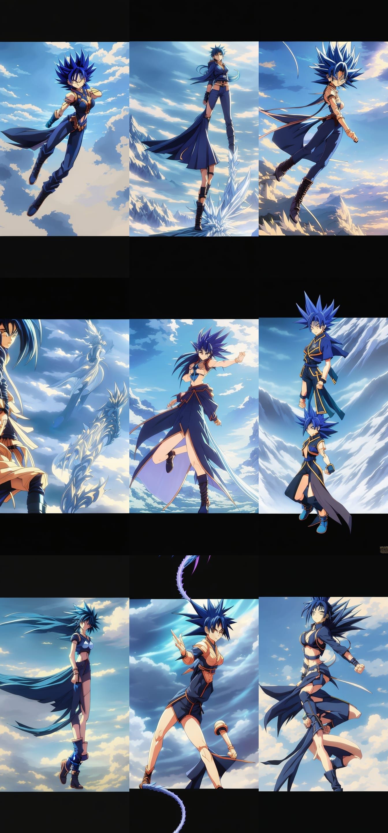 Female Vegito Ghibli-Style Anime Key Visual