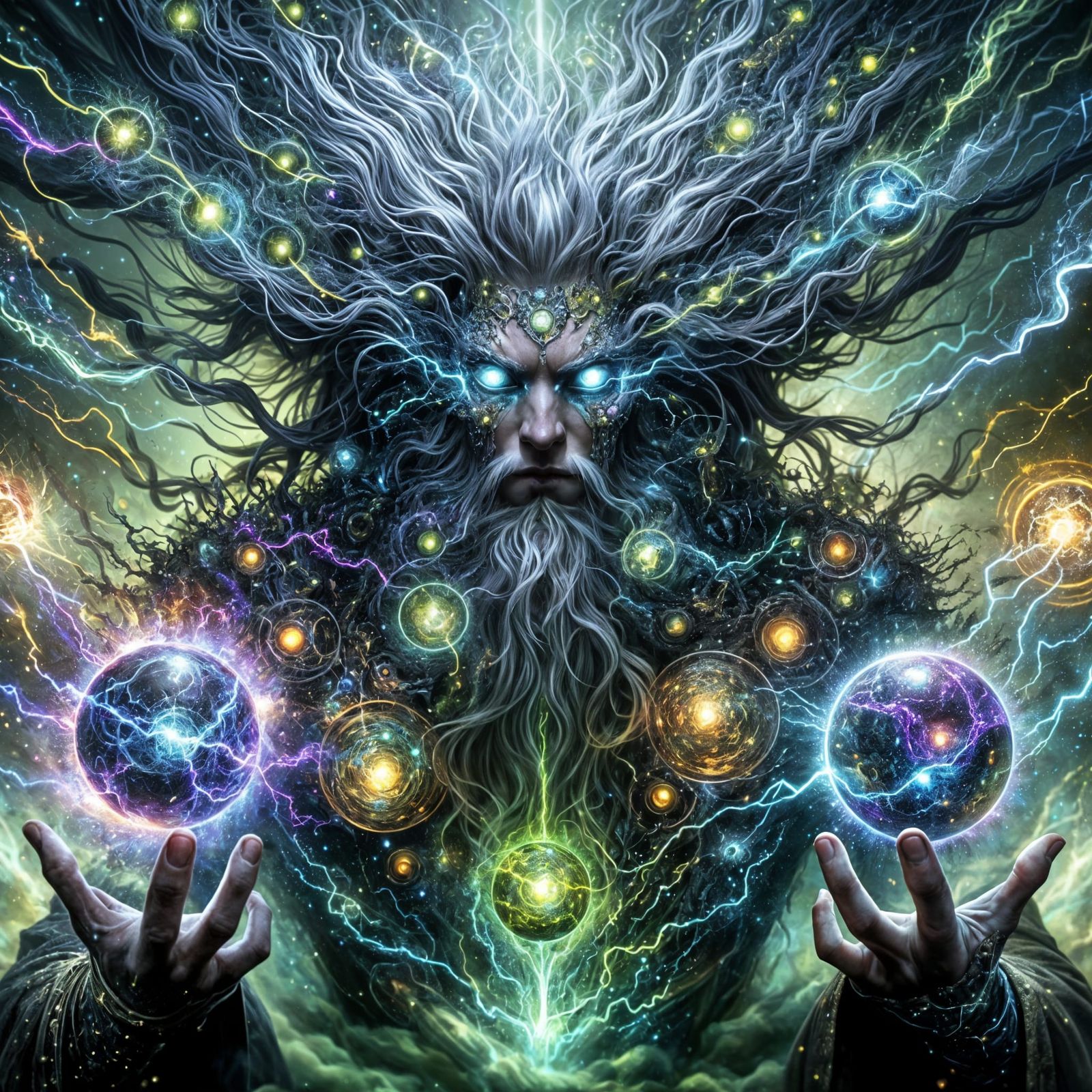 Sorcerer of Celestial Energy in Dark Armor