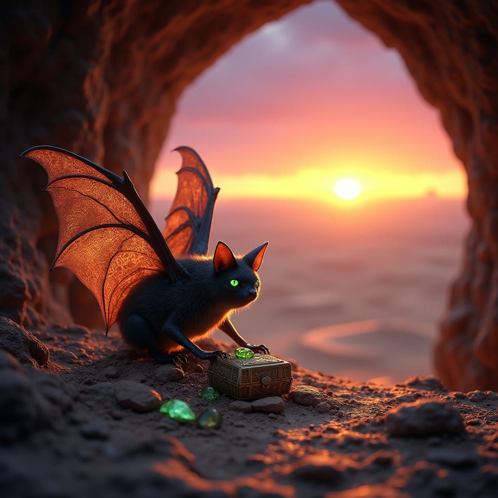 Fantasy Desert Bat Reveals Treasure Hoard in Cave of Golden ...