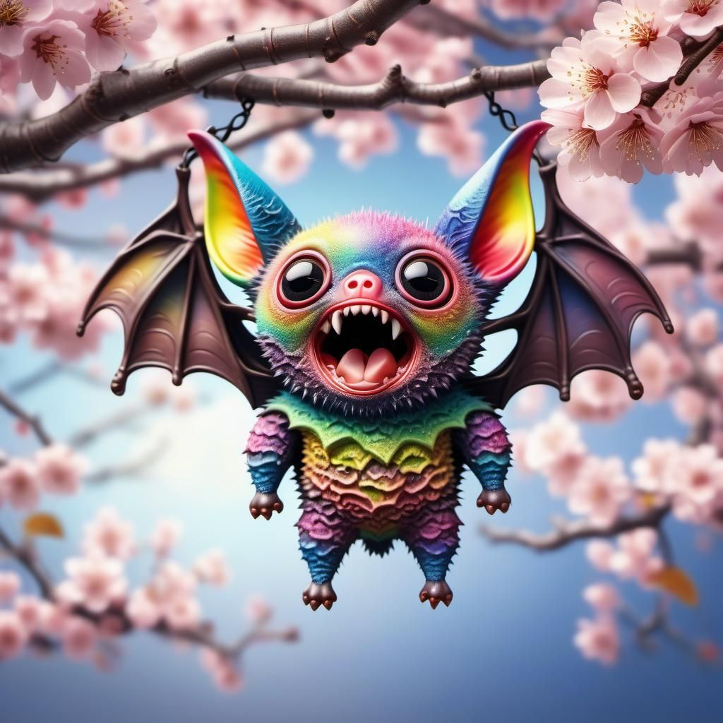 Weird little rainbow bat!