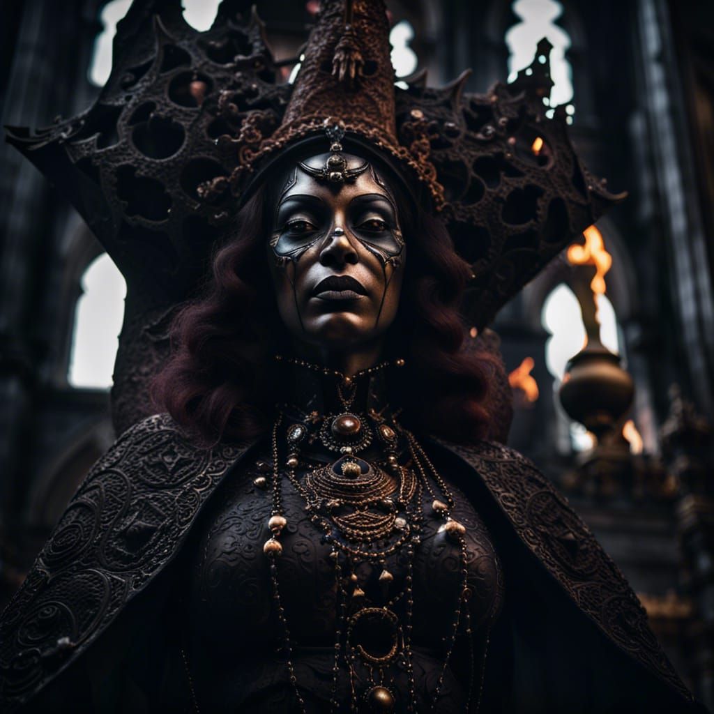 The Black Queen Summons the Fire Witch