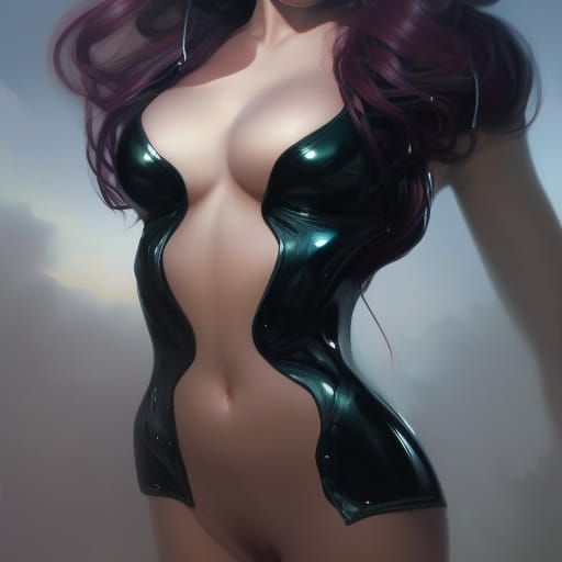 Demon Queen Portrait in Hyperdetailed Concept Art