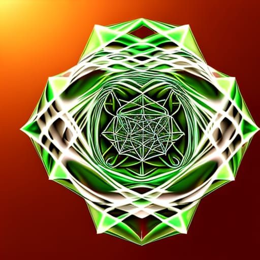 Uluru Ley Lines: Abstract Fractal Heart Chakra