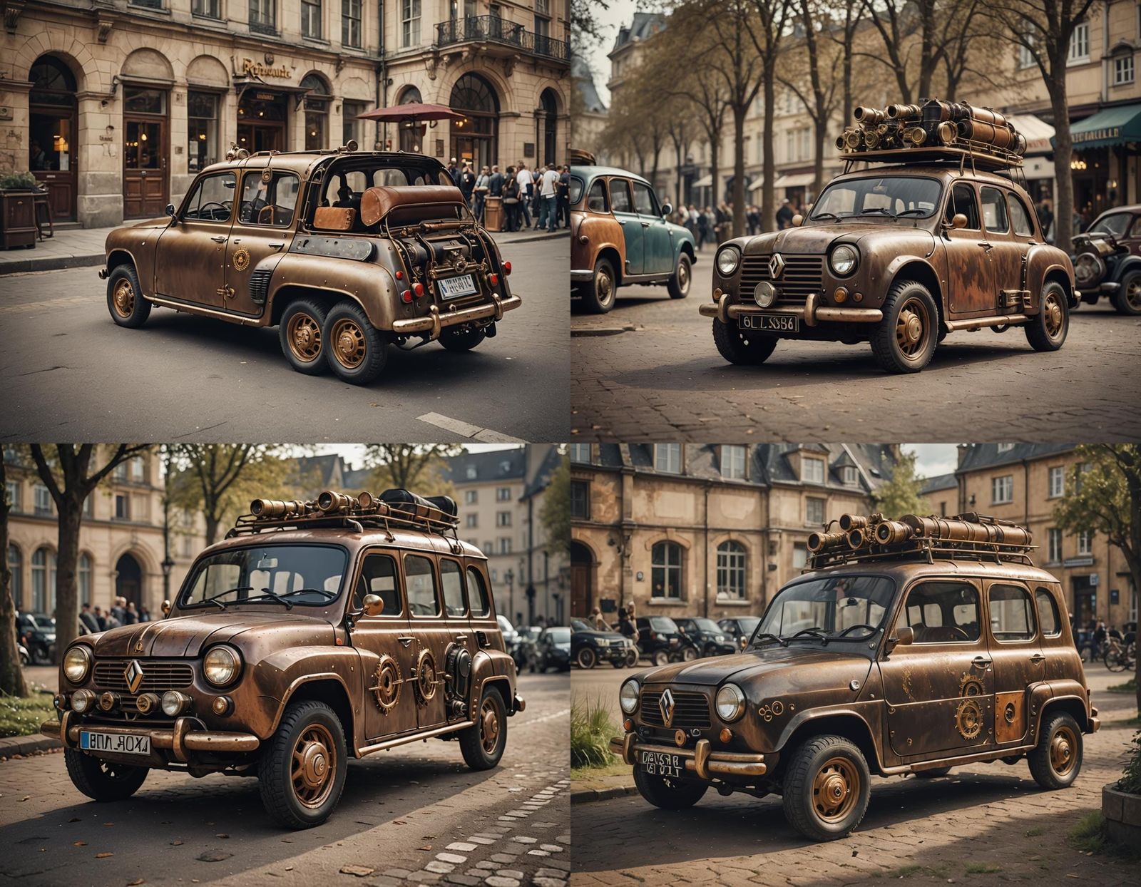 Steampunk Renault 4: Professional Photography