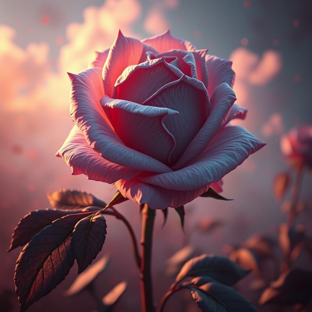 Surreal Rose Fantasy Unveiled in Vibrant, High-Resolution Ar...