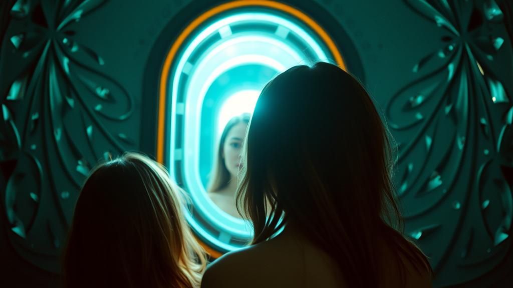 Surreal Fantasy Scene in Bright Cinematic Light