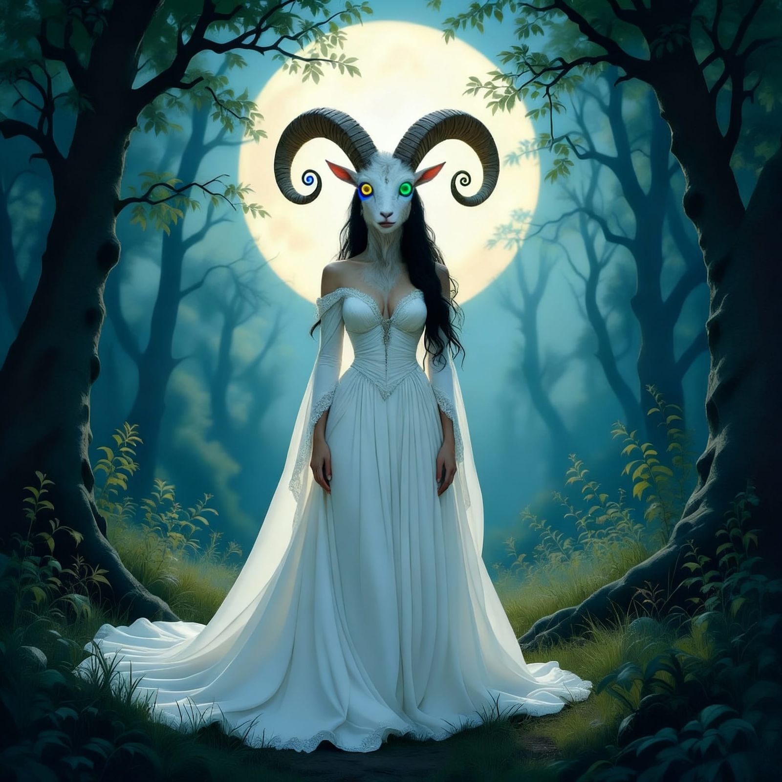 Hypnotized Humanoid Goat Woman