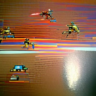 Retro 8-Bit Atari Style Graphics