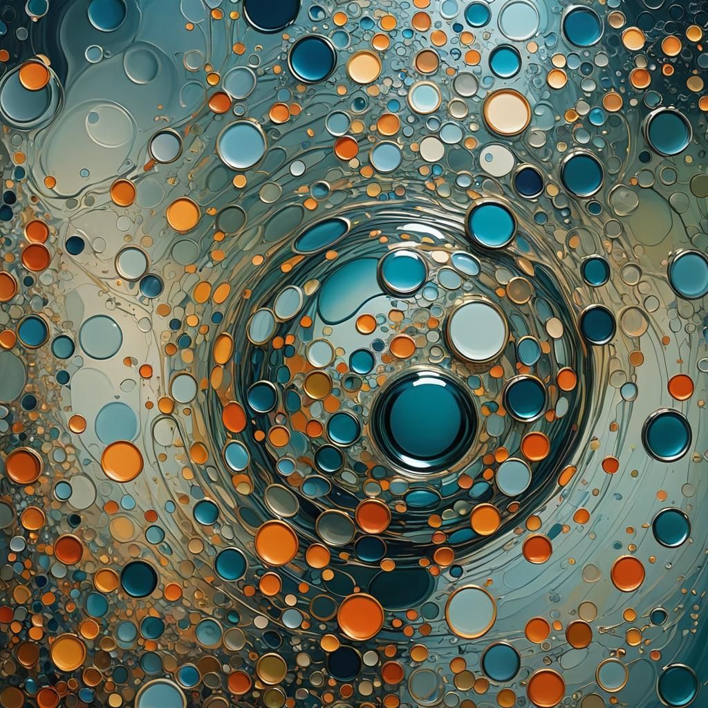 Exploding Water Bubble with a Thousand Reflections