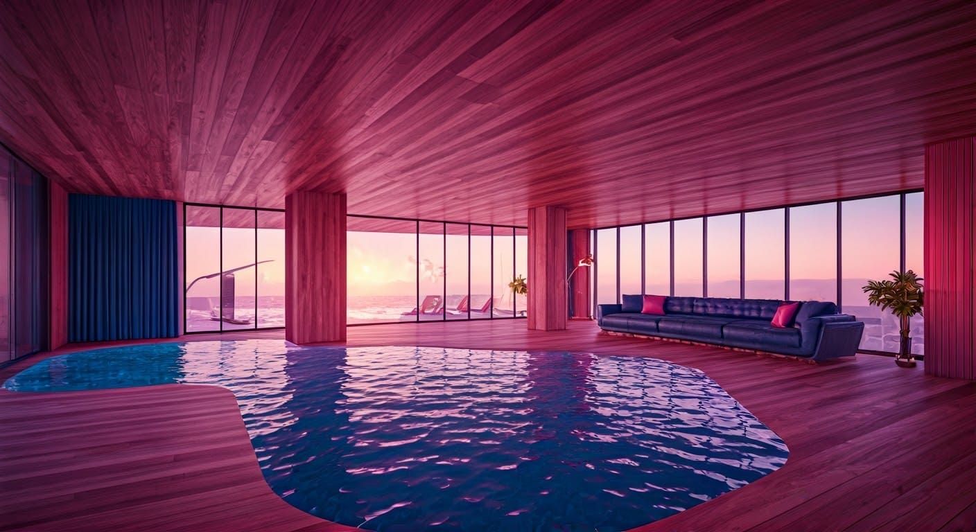 Vibrant Modern Living Room with Boho Chic Design