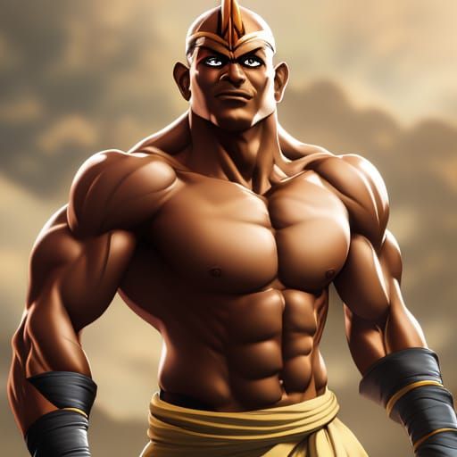 Dhalsim Anime Portrait in 8K