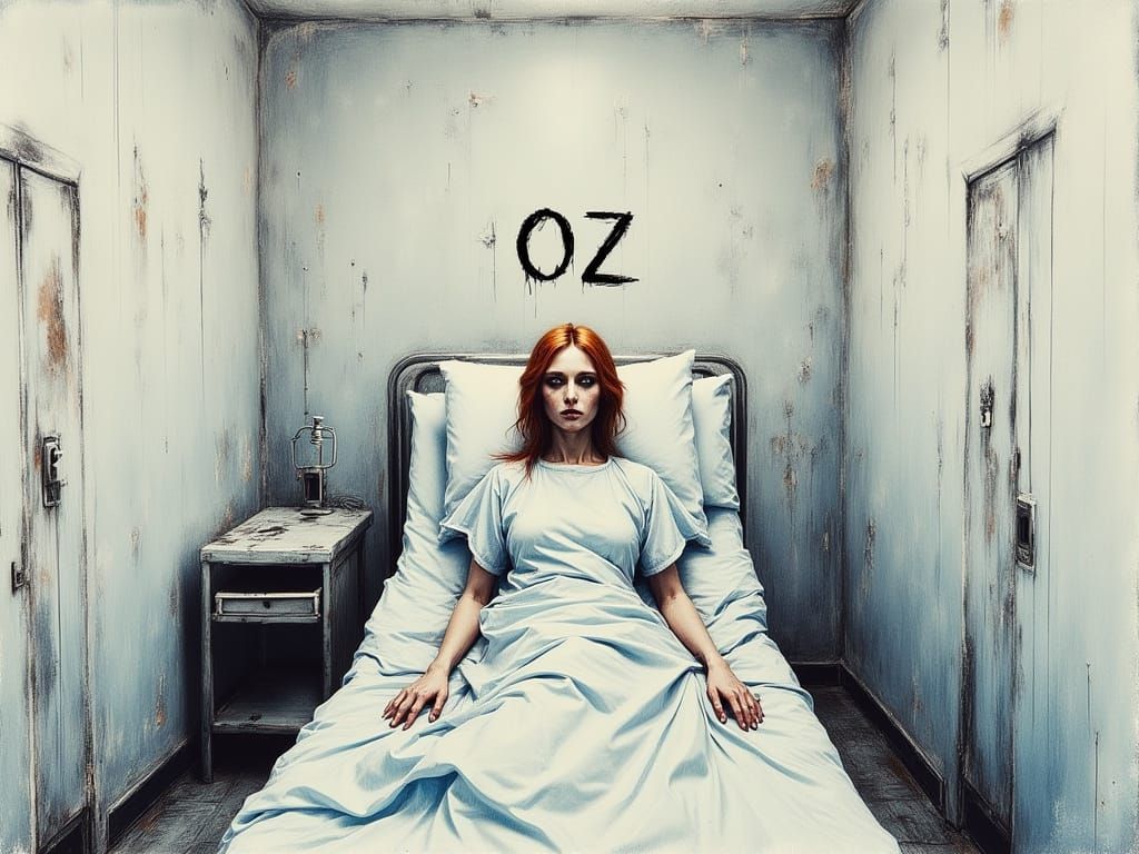 Dorothy Gale in Psychiatric Ward, Expressionist Style