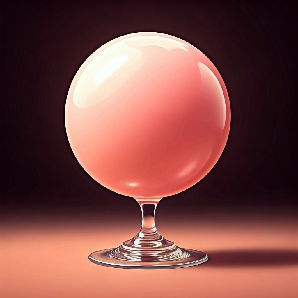 Surreal Anime Bubblegum Poster in Polished 3D Style