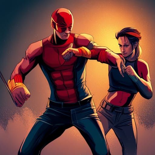 Daredevil in Epic Hand-to-Hand Combat