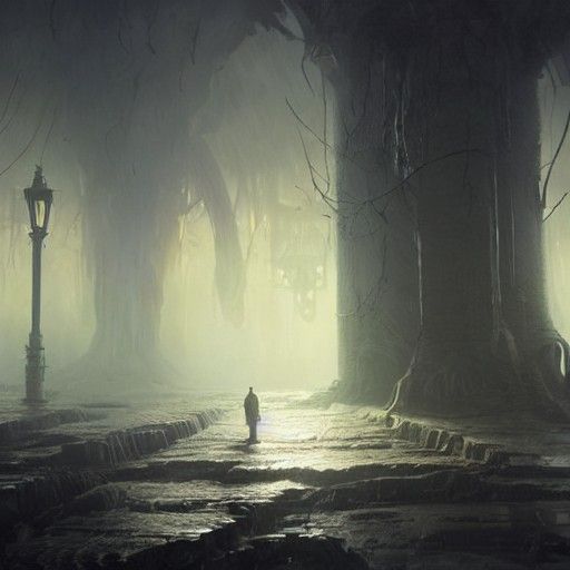 Eldritch Entity Concept Art in Lovecraftian Style