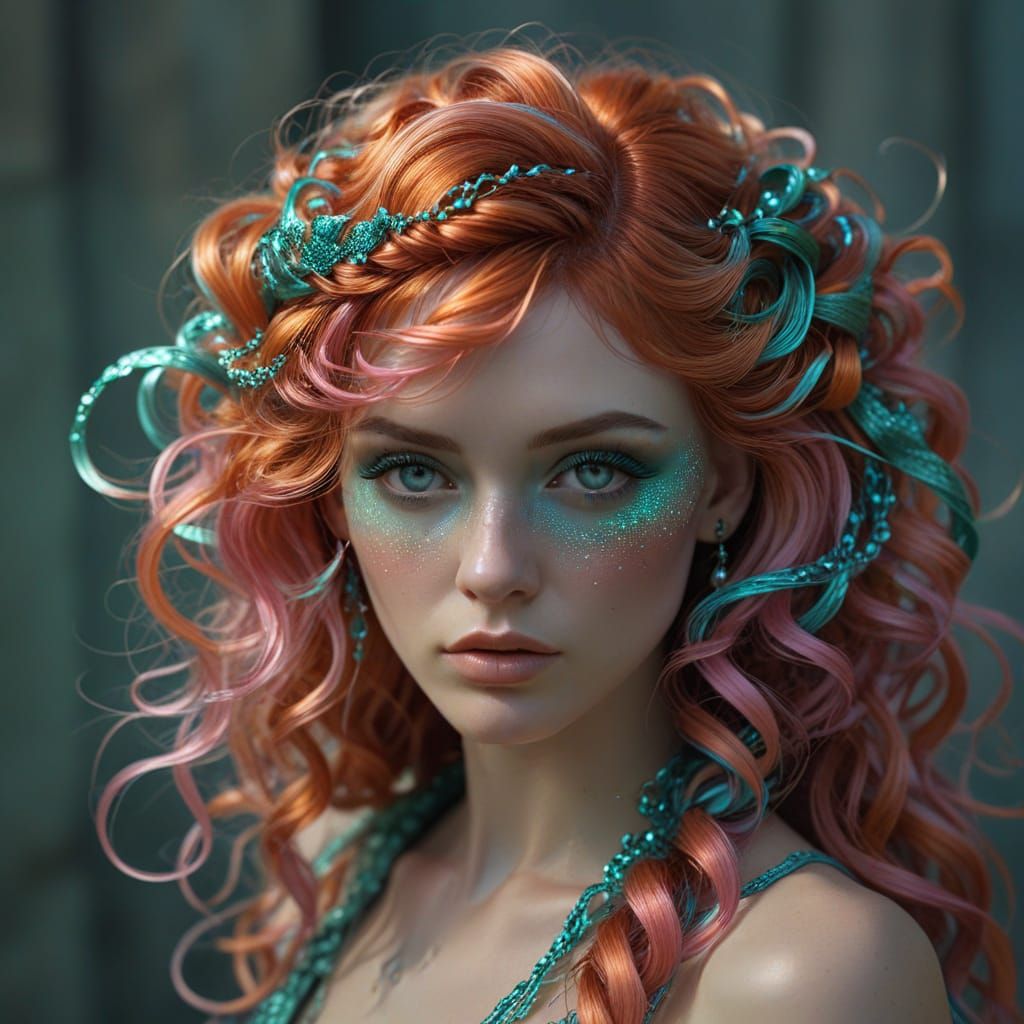 Elegant, Shimmering Glass Formations in a Cinematic Sky