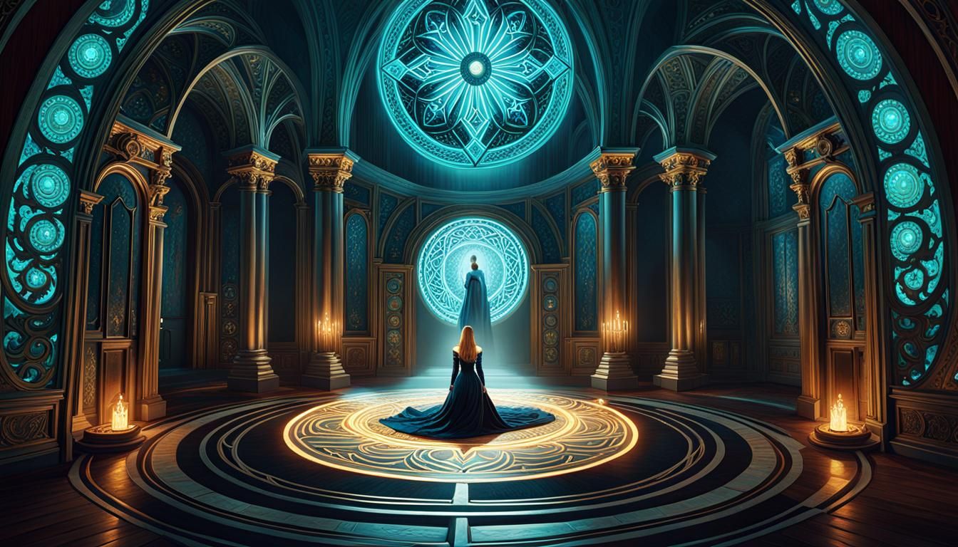 God of Madness in Eldritch Gothic Art Style