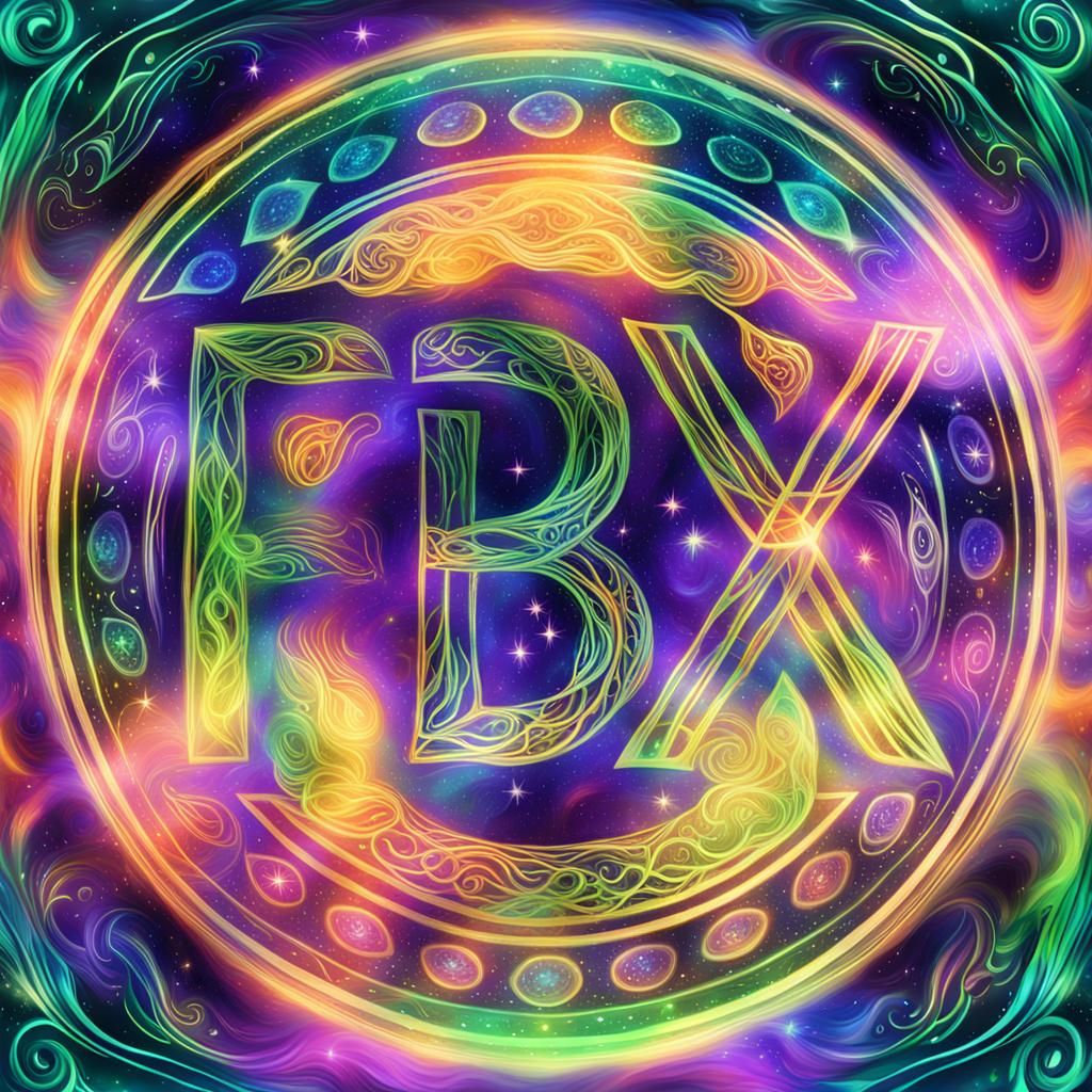 Mystical Being with Green Aura in Astral Landscape