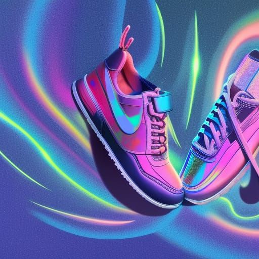 Futuristic Footwear Inspired by Cosmic Art