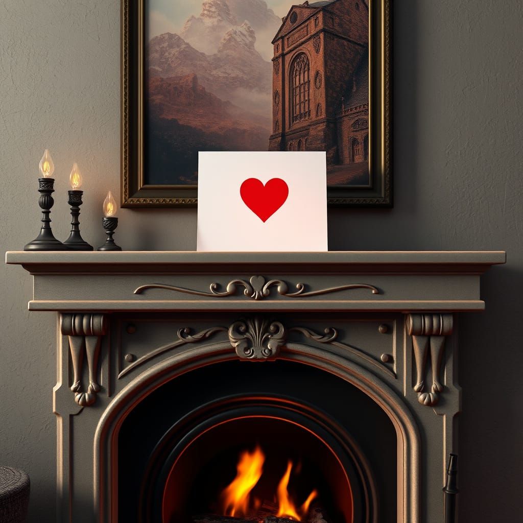 Romantic Hearthside Valentine