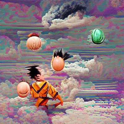 Goku Transformation in Dragonball Z Style