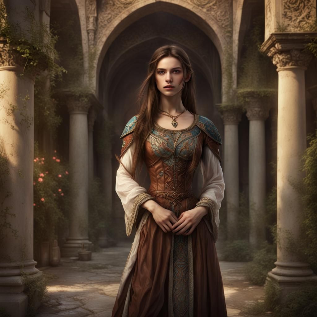 Aasimar Rogue in Renaissance Attire