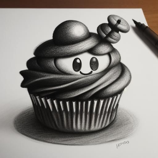 Flying goomba cupcake