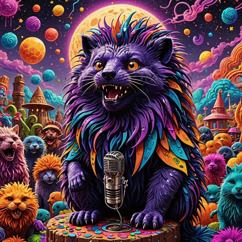 Psychedelic Porcupine Cat Music Festival
