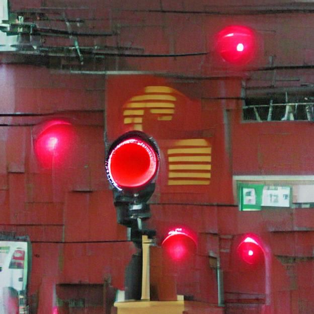 Striking Red Signal Light