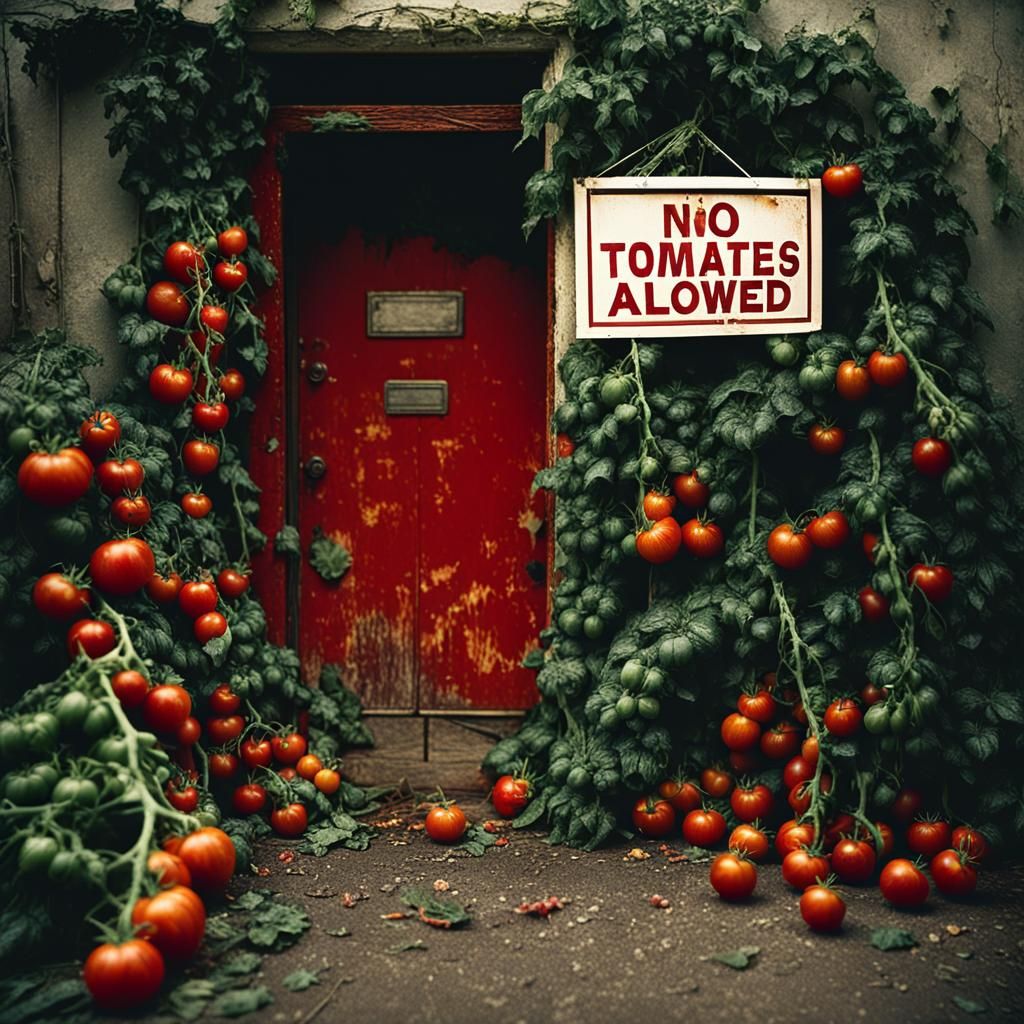 Tomatoes Forbidden: A Cinematic Still