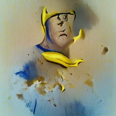 Surreal Portrait of a Broken Banana-Man