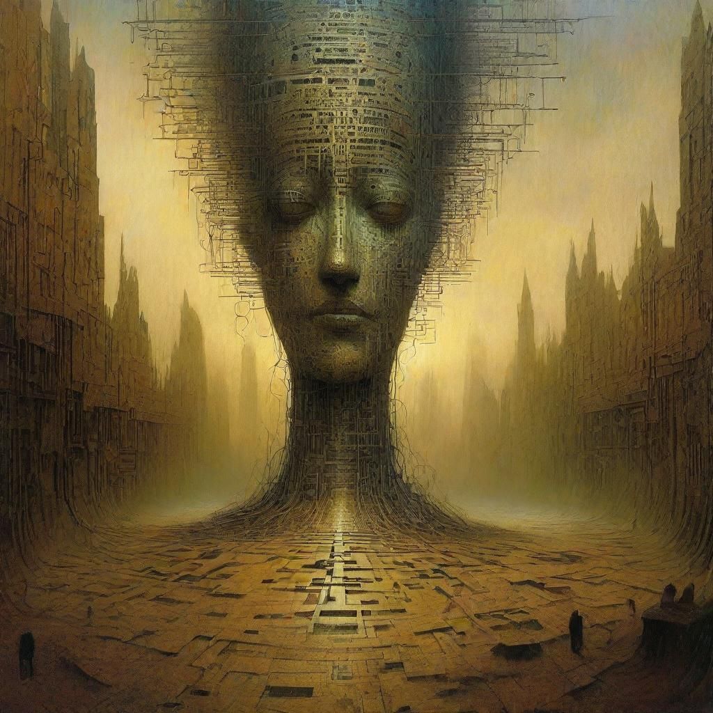 Biometric Nightmare: A Cryptic Vision in Binary Code