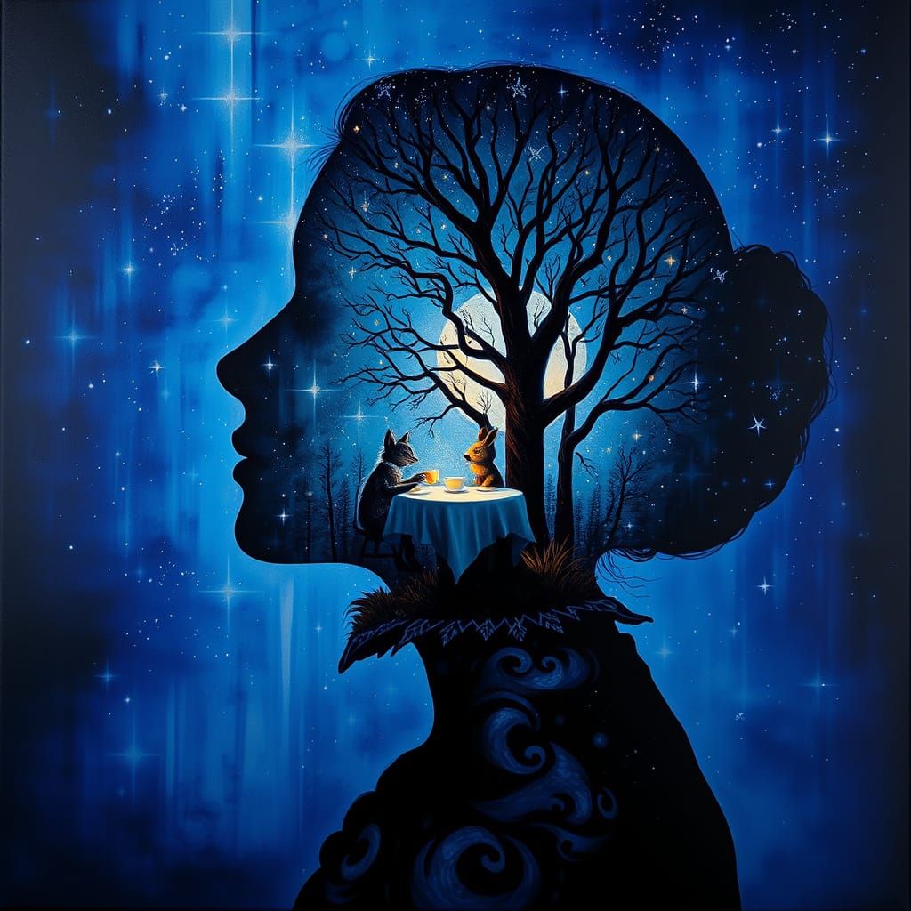 A Dreamy Forest Tea Party Under Starry Skies