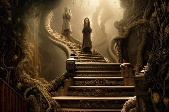 Stairs to Heaven: Hyper-Realistic 3D Rendering