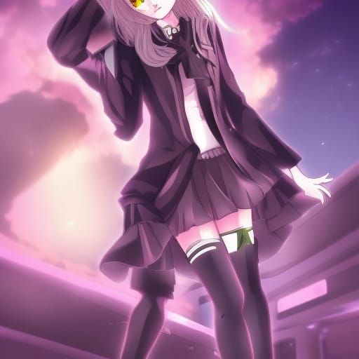 Anime Key Visual Portrait in Manga Style