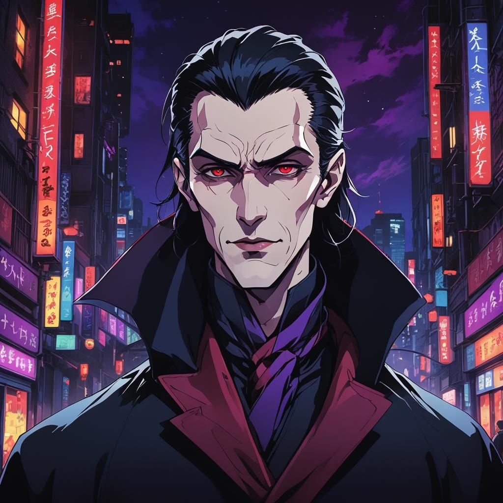 Modern Gothic Anime: Dracula in Neon City