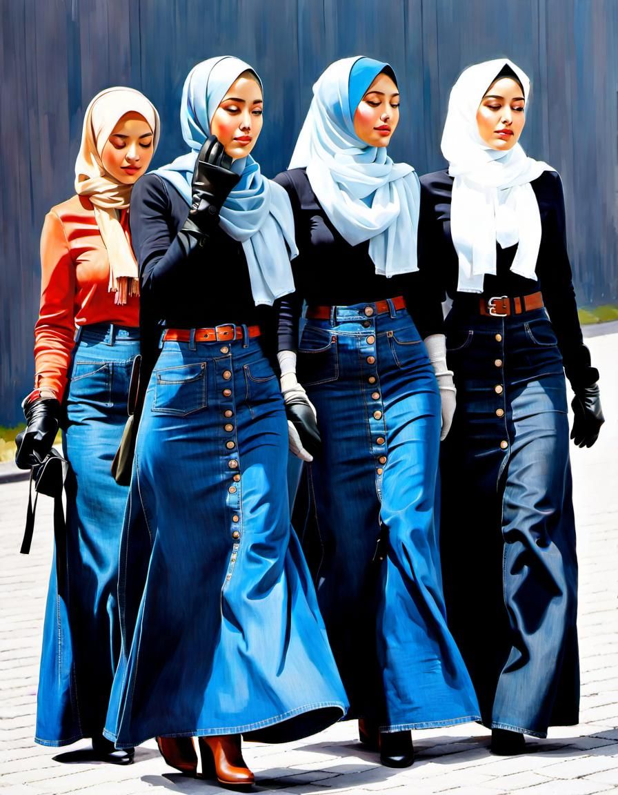 Danish Hijabi Girls in Copenhagen, Classical Style