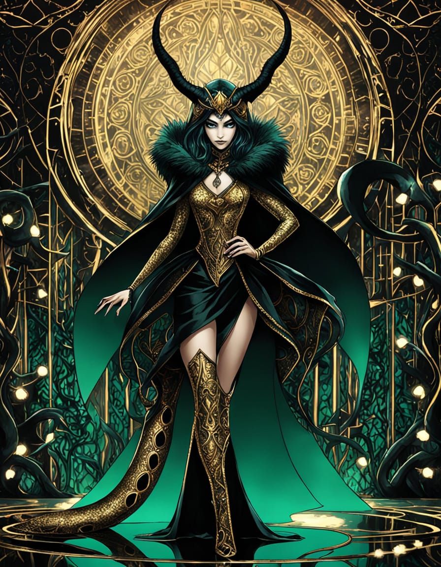 Dark Elf Maven in Avant-Garde Nightclub