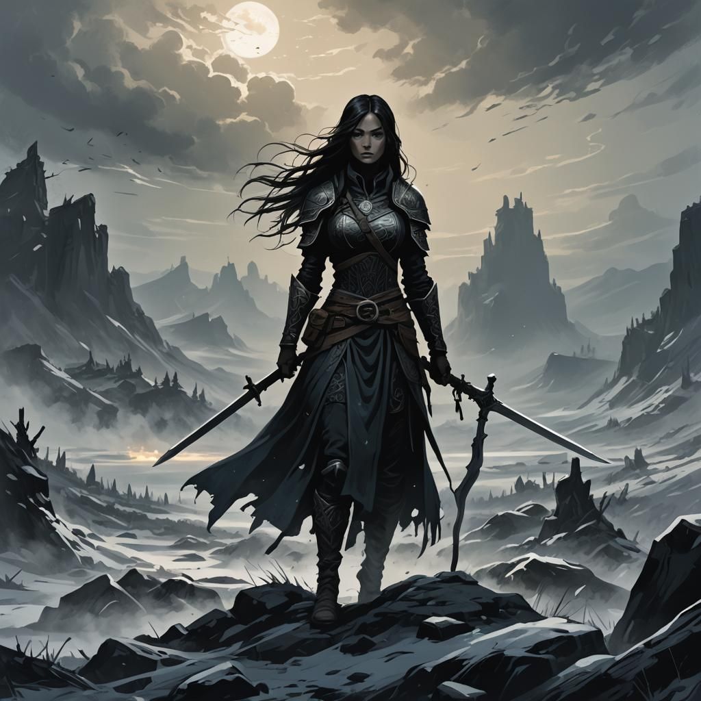 Lost Warrior Silhouette on Nordthra Battlefield