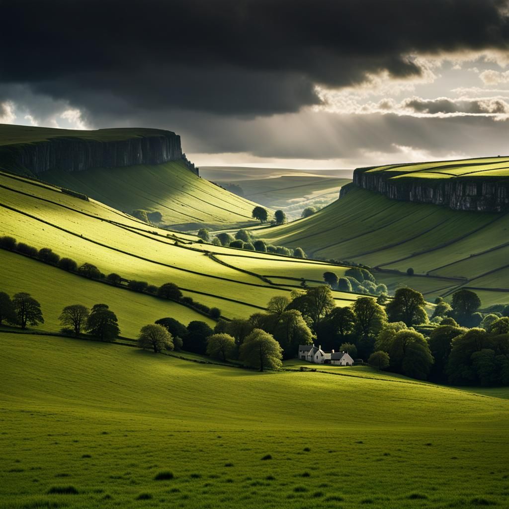 Yorkshire Dales Gratitude: An Epic Digital Painting