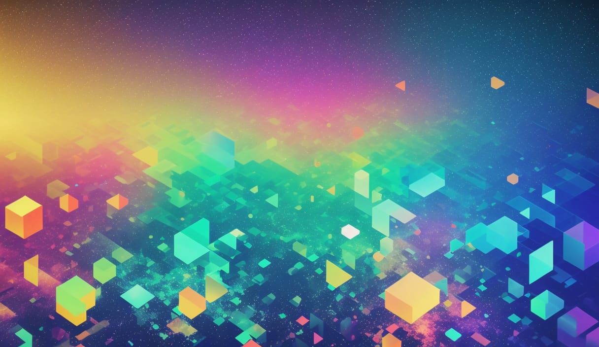 AI Music Player with Abstract Background in Digital Art