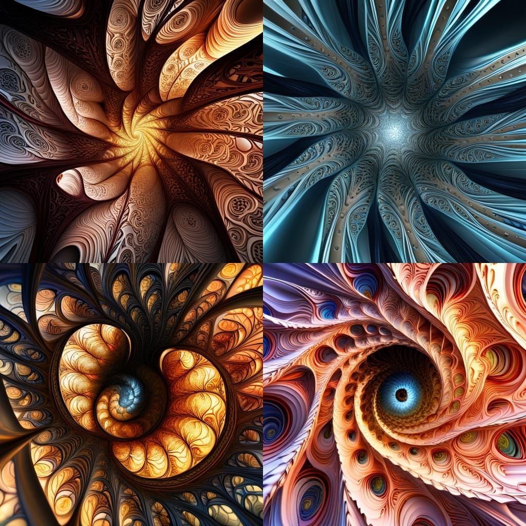 Intricate 3D Abstract Fractal Design