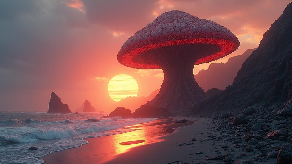 Alien Beach Fungus Apex Predator in Ultra HD