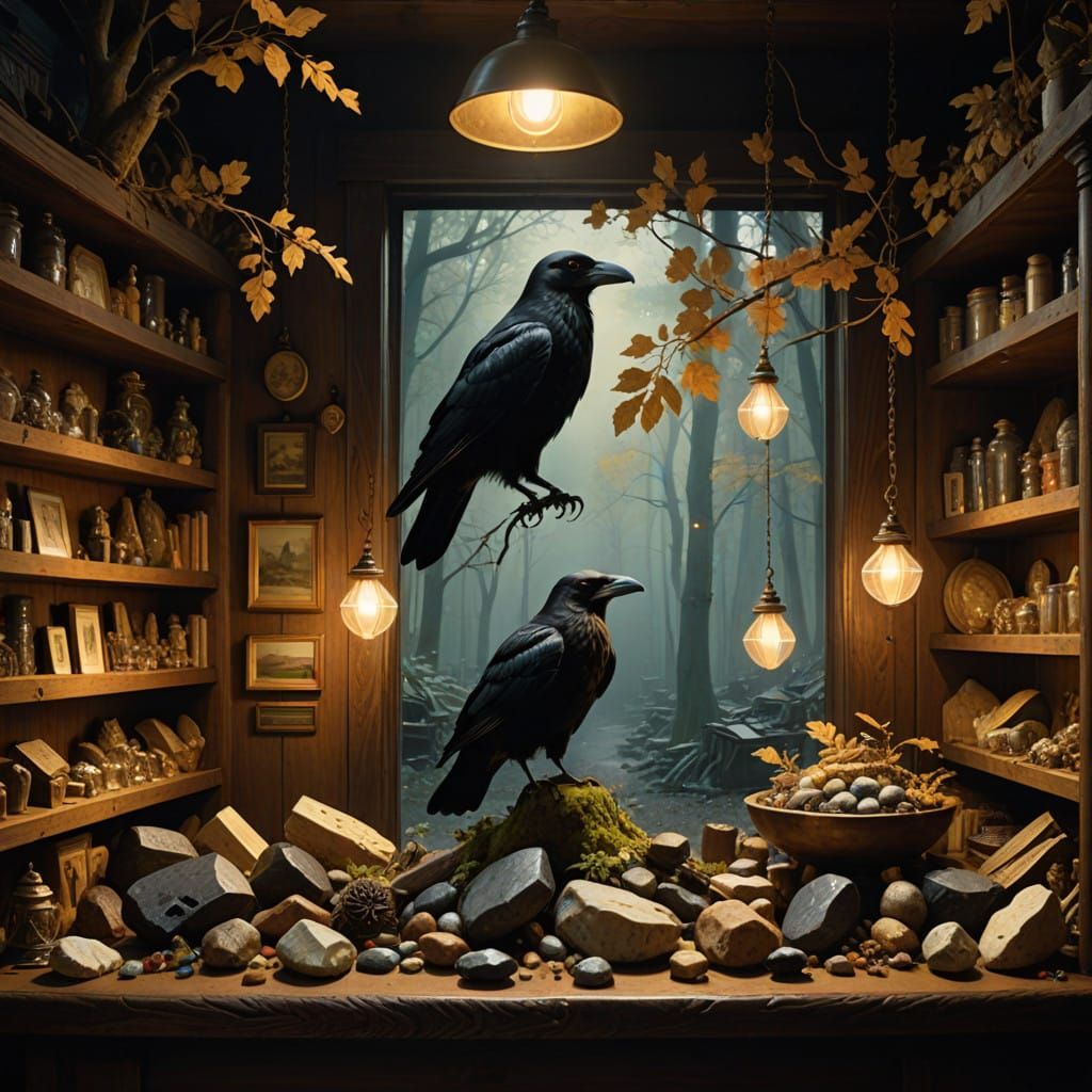 Mystical Forest Emporium in the Golden Light