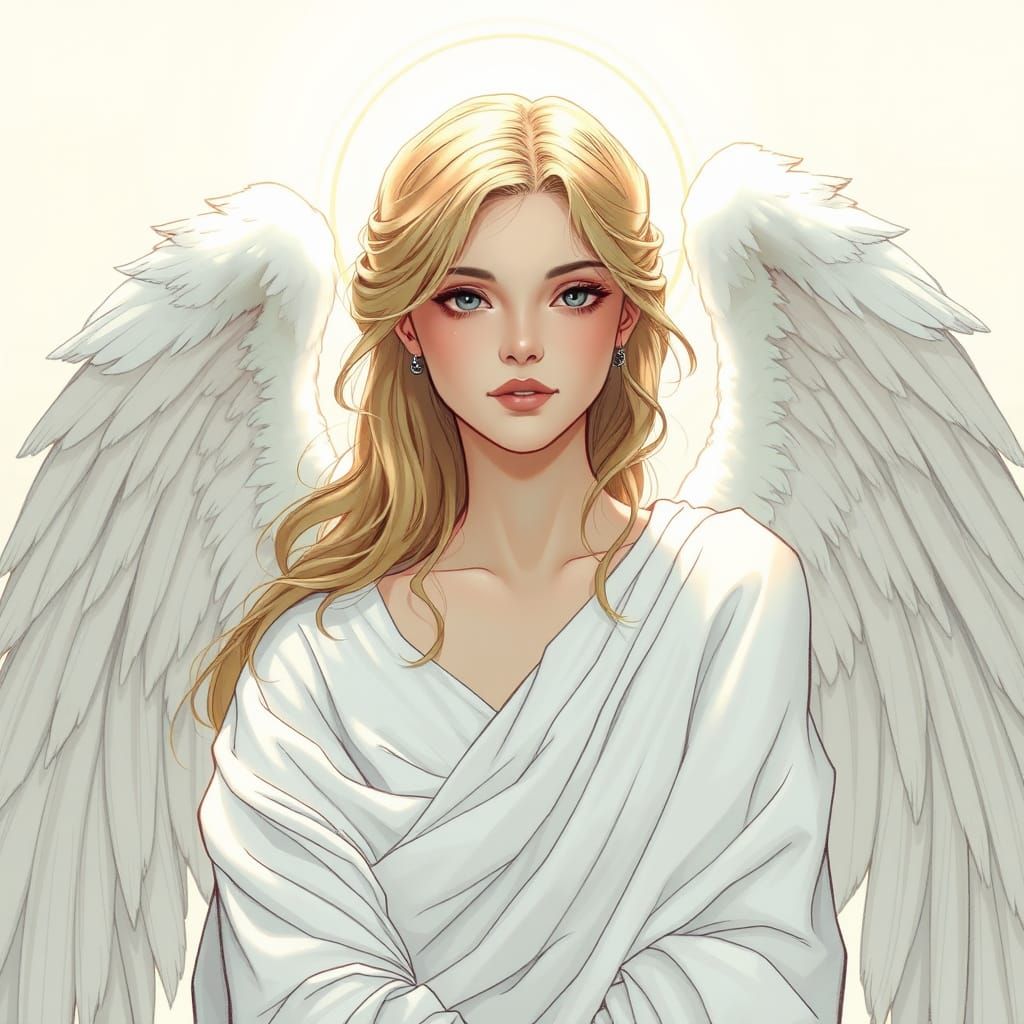 Ethereal Angel Emma: Digital Comic Art