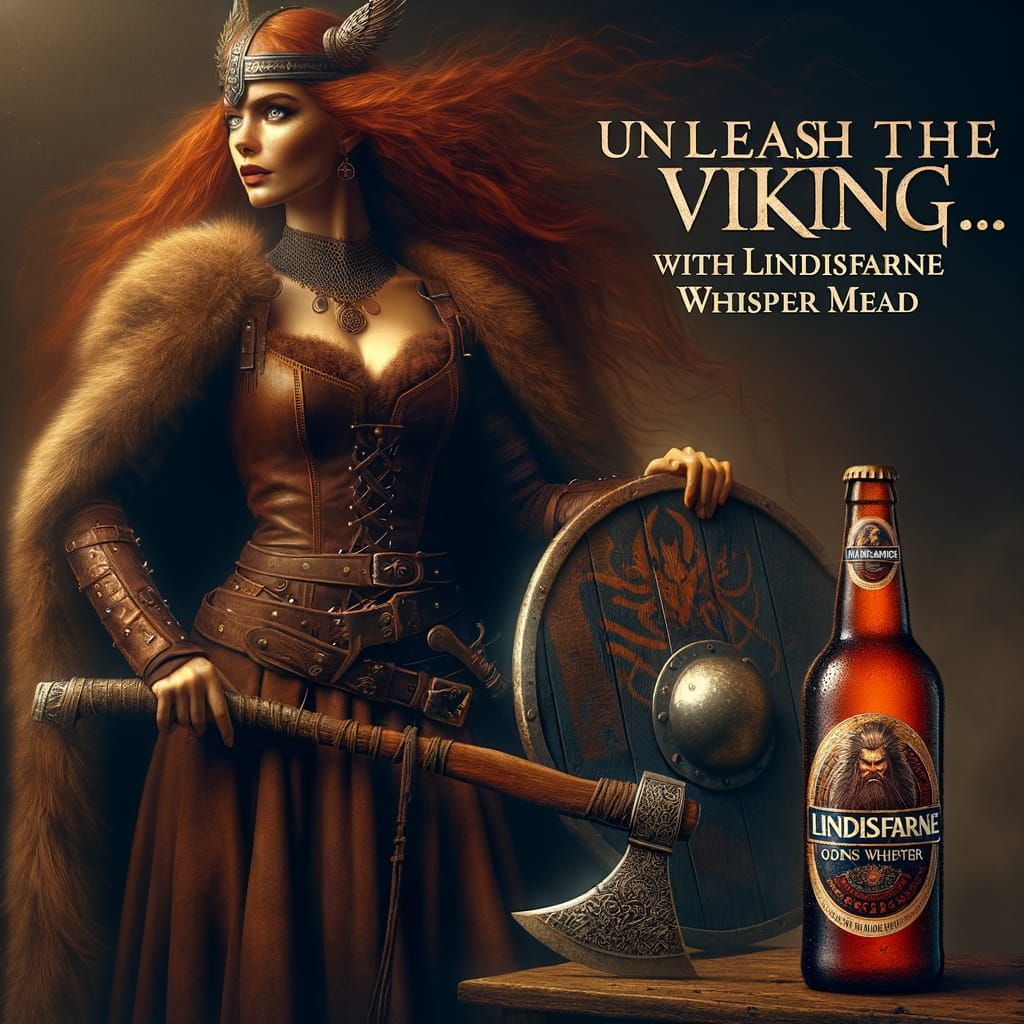 unleash the viking... ...With lindisfarne odins whisper mead"