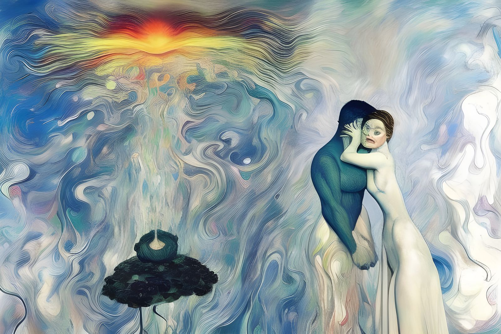 Chromatic Explosion of Jagged Unreality in Surreal Style