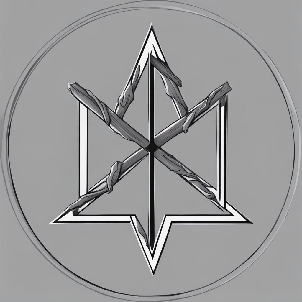 Minimalist Gray Rune Symbolizing the Seasons